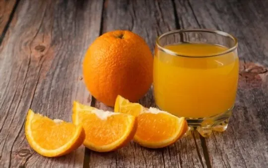 fresh orange juice