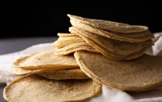 homemade corn tortilla