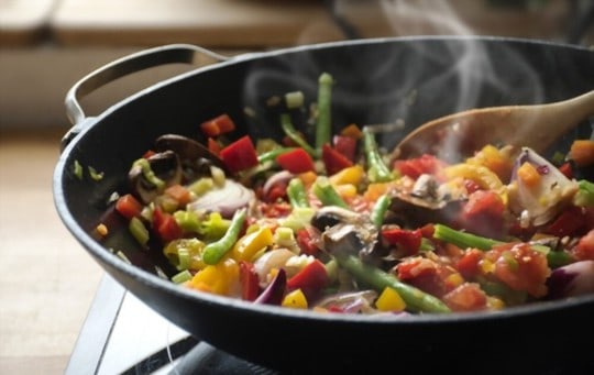 steamfried vegetables