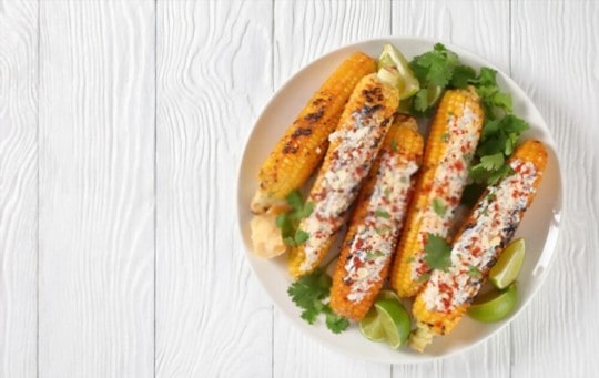 charred corn on a cob