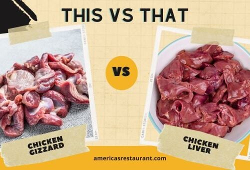 Chicken gizzard vs liver