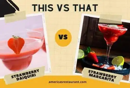 Strawberry daiquiri vs strawberry margarita