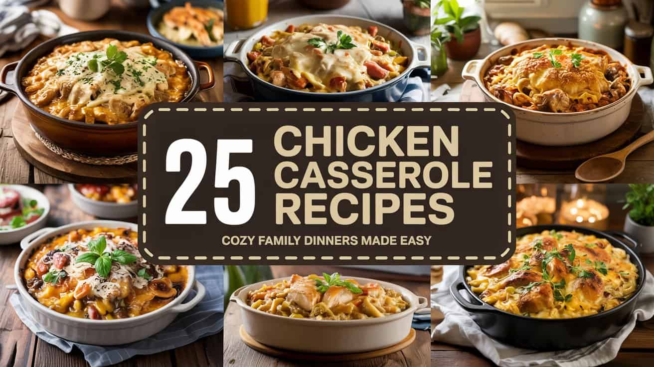 Cozy chicken casseroles
