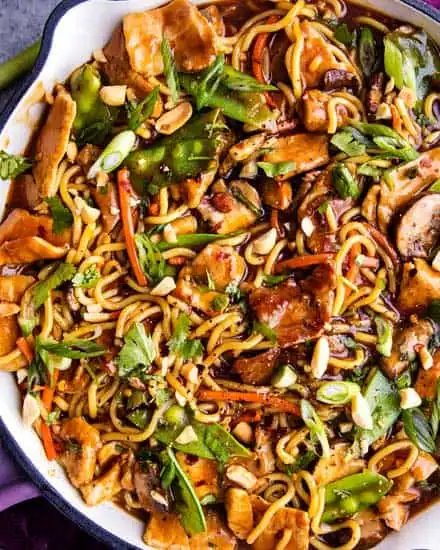 Garlic ginger pork stir fry feat