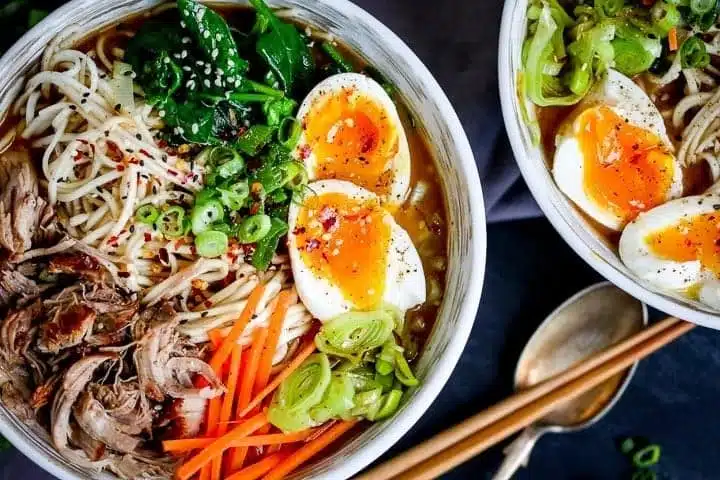Pork ramen wide fs