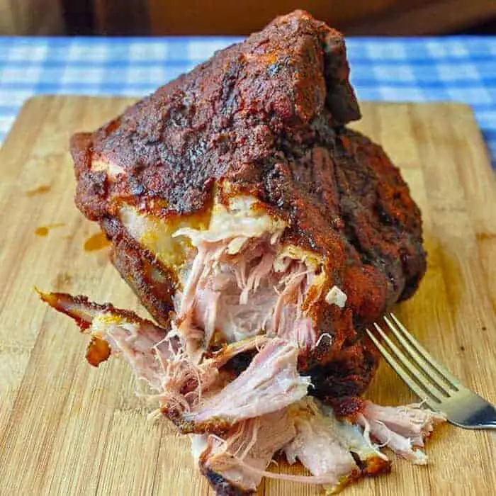 Slow roasted dry rubbed pulled pork 00003