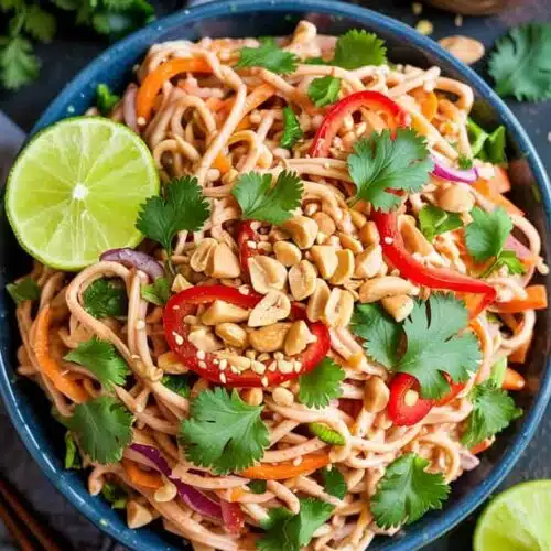 Thai peanut noodle salad1