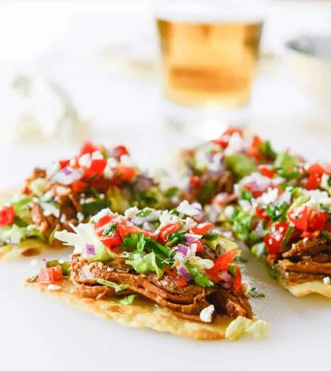 Pork tostadas i howsweeteats com