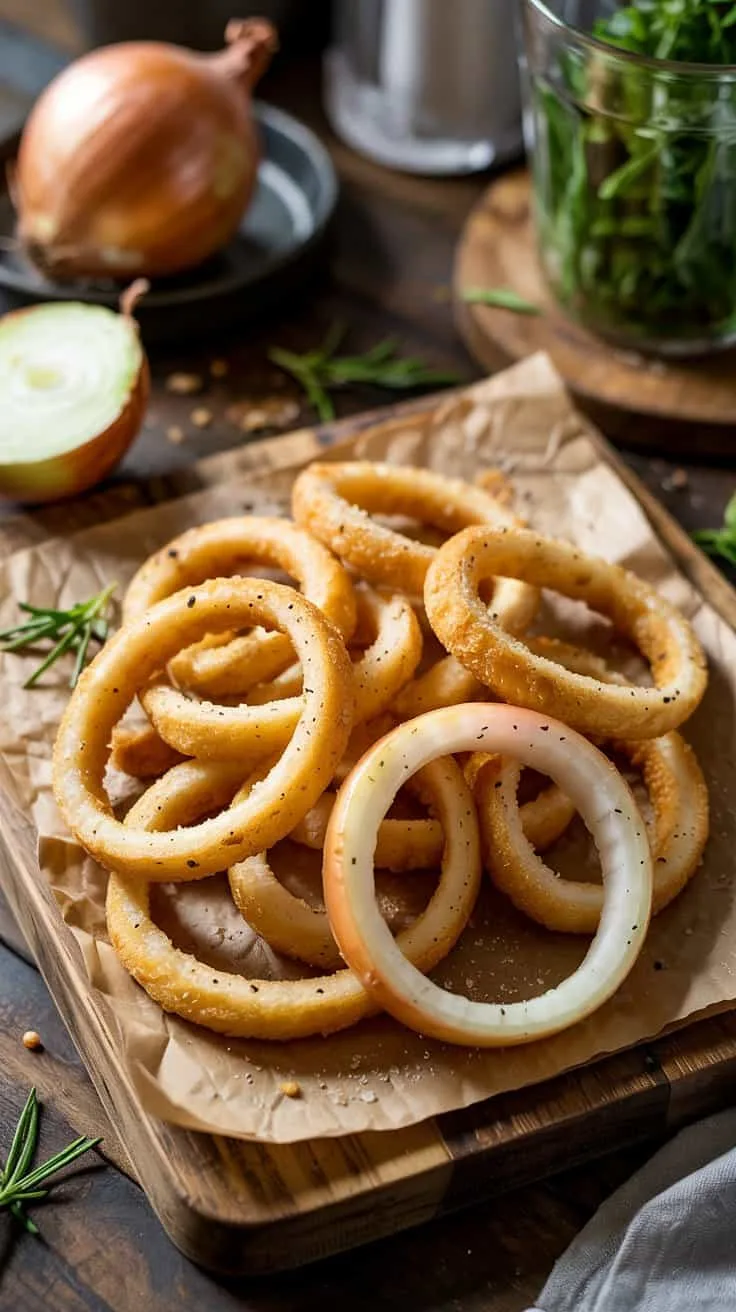 Air fryer onion rings thick rings of s sz0yb
