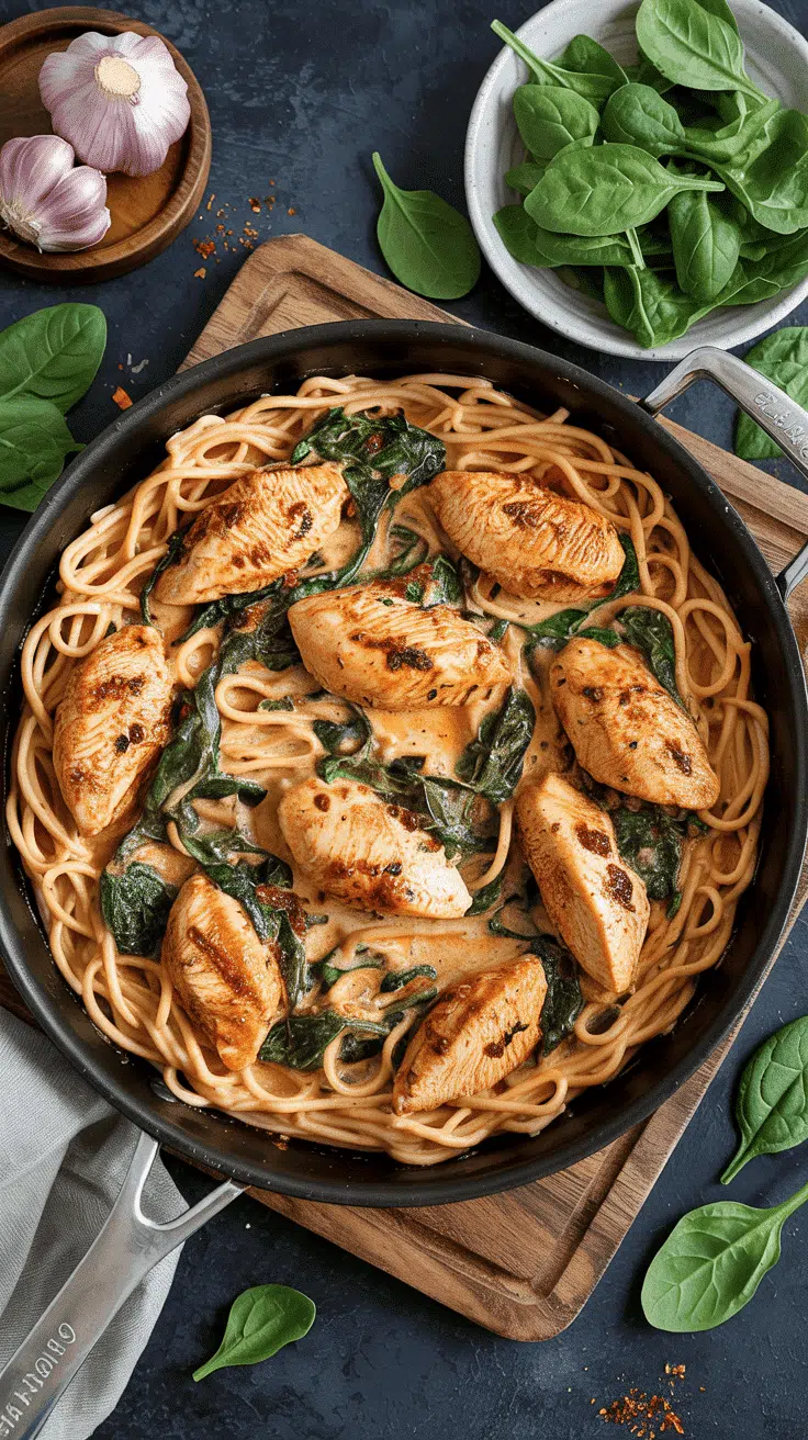 1 12 one pot cajun chicken and spinach pas a gz