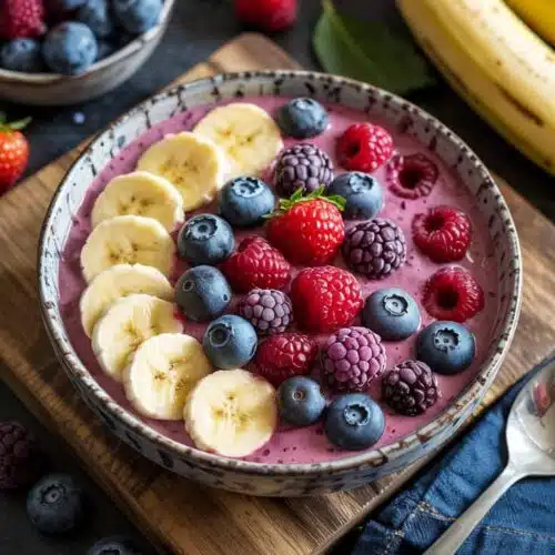 Berry banana protein smoothie bowl sta bar763 80xa