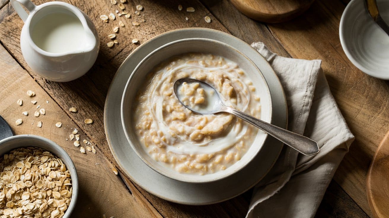 Classic creamy rolled oats porridge a mr9t