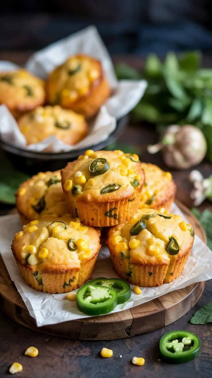 Corn and jalapeno savory muffins thes 329 pa