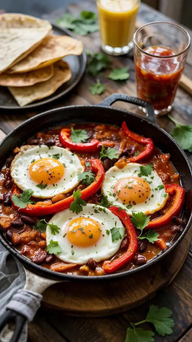 Huevos rancheros skillet huevos ranch