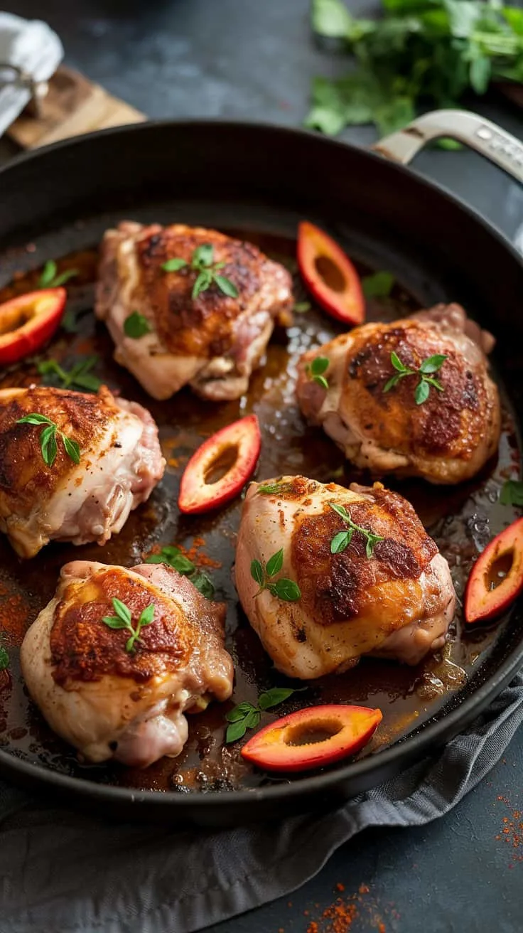 Smoky paprika chicken thighs this dis