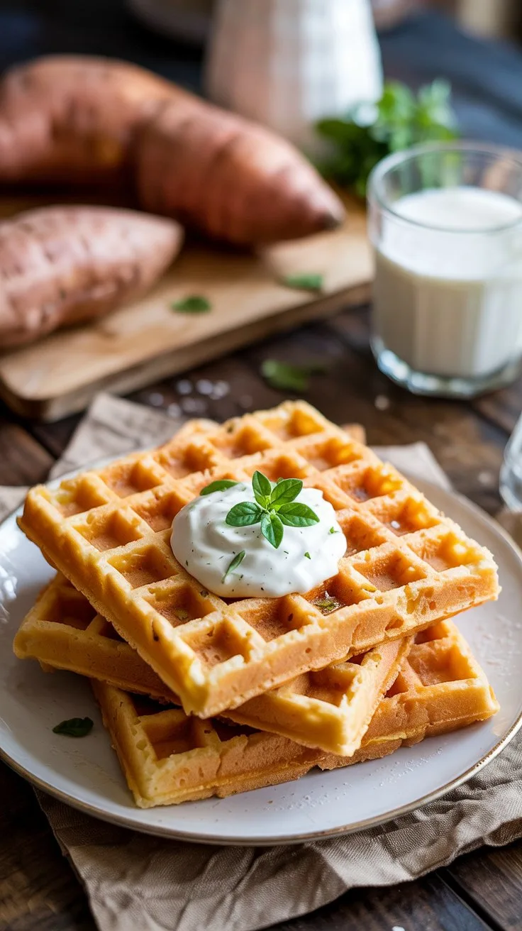 Sweet potato waffles sweet potato waf hx0btav