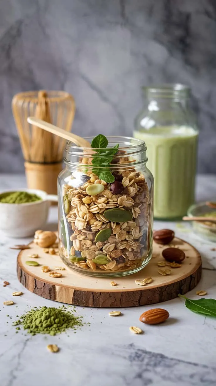 Matcha green tea granola this granola w