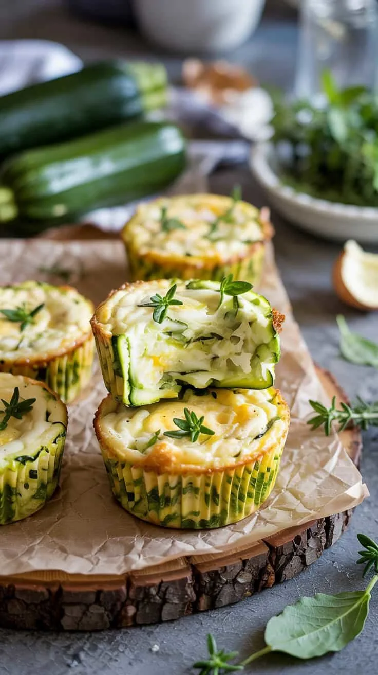 Zucchini and parmesan herb egg muffin acuk