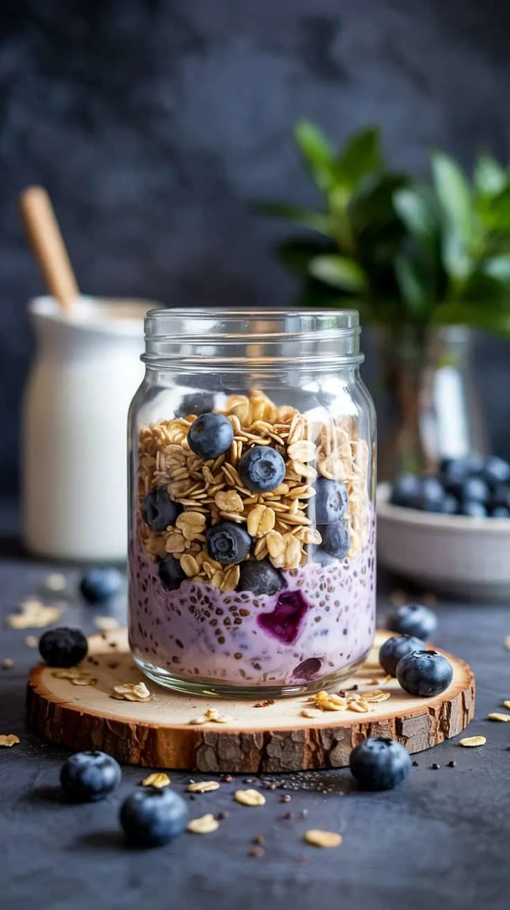 Chia seed blueberry vanilla granola t pq o3qpa