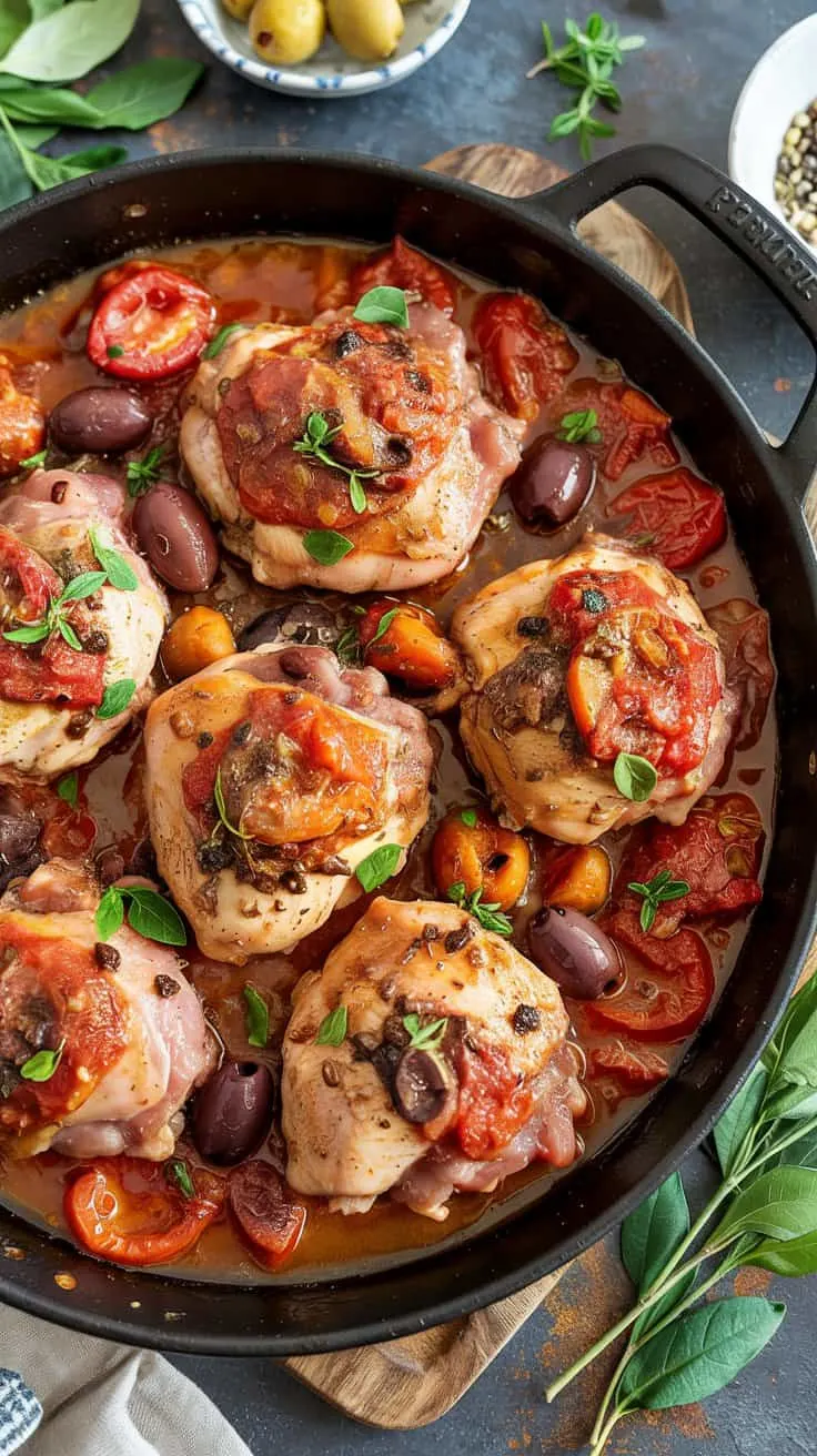 Chicken thighs with tom iwg