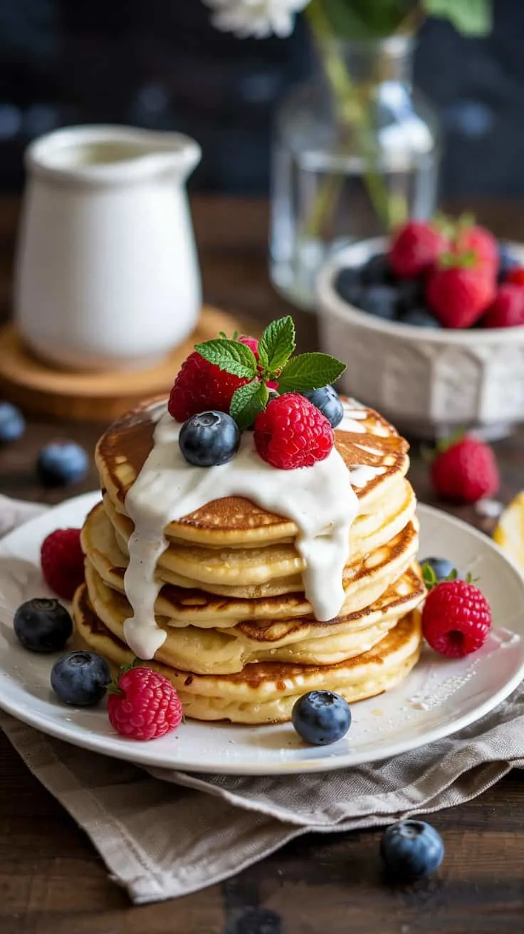 Ricotta pancakes with berries ricotta ciyu7pg 4tn a