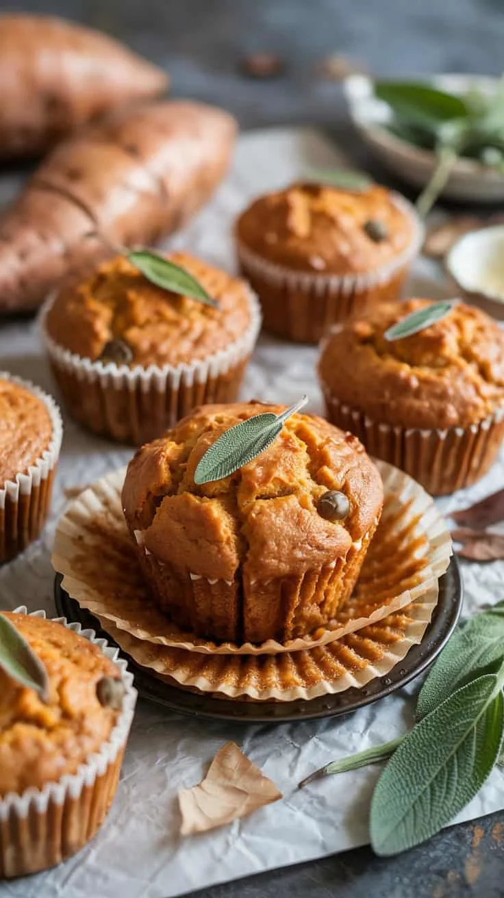 Sweet potato and sage muffins these m dk5nosq uoyd