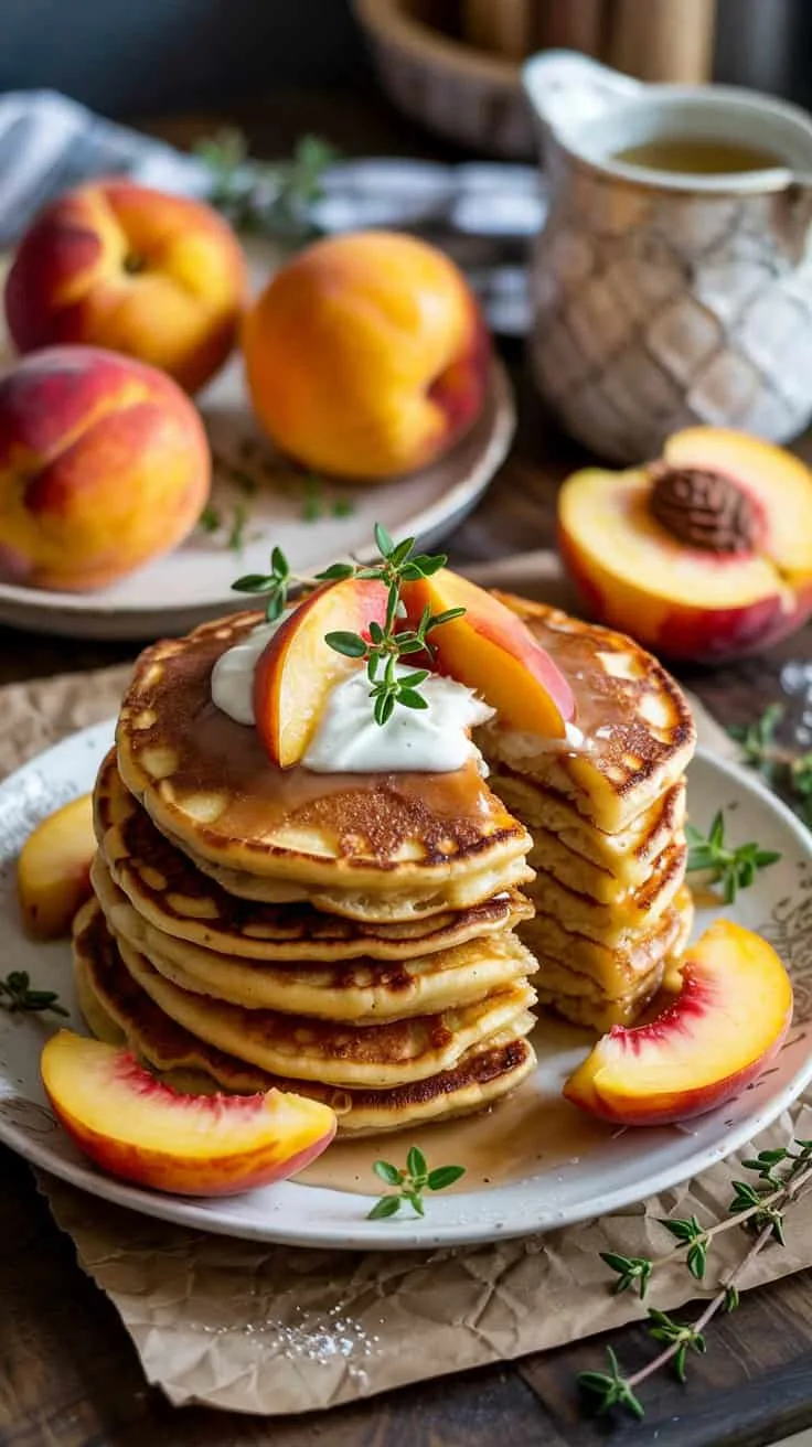 15 peach thyme pancakes this pancake rec z ayefz9ty df qwlaczza farepsmar oleqqrmystsa