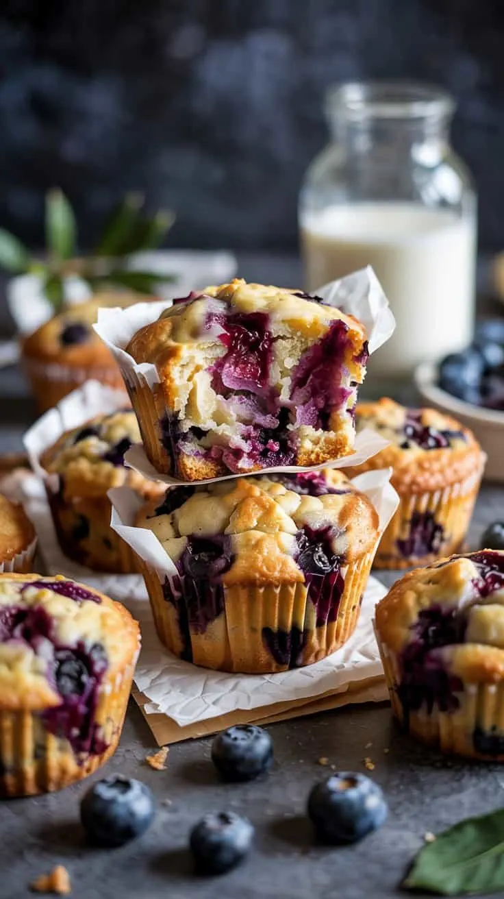 Vegan blueberry muffins these muffins