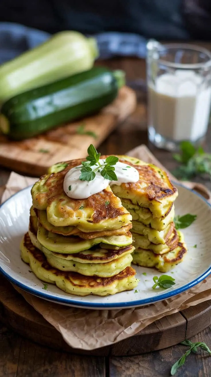 Zucchini pancakes zucchini pancakes b