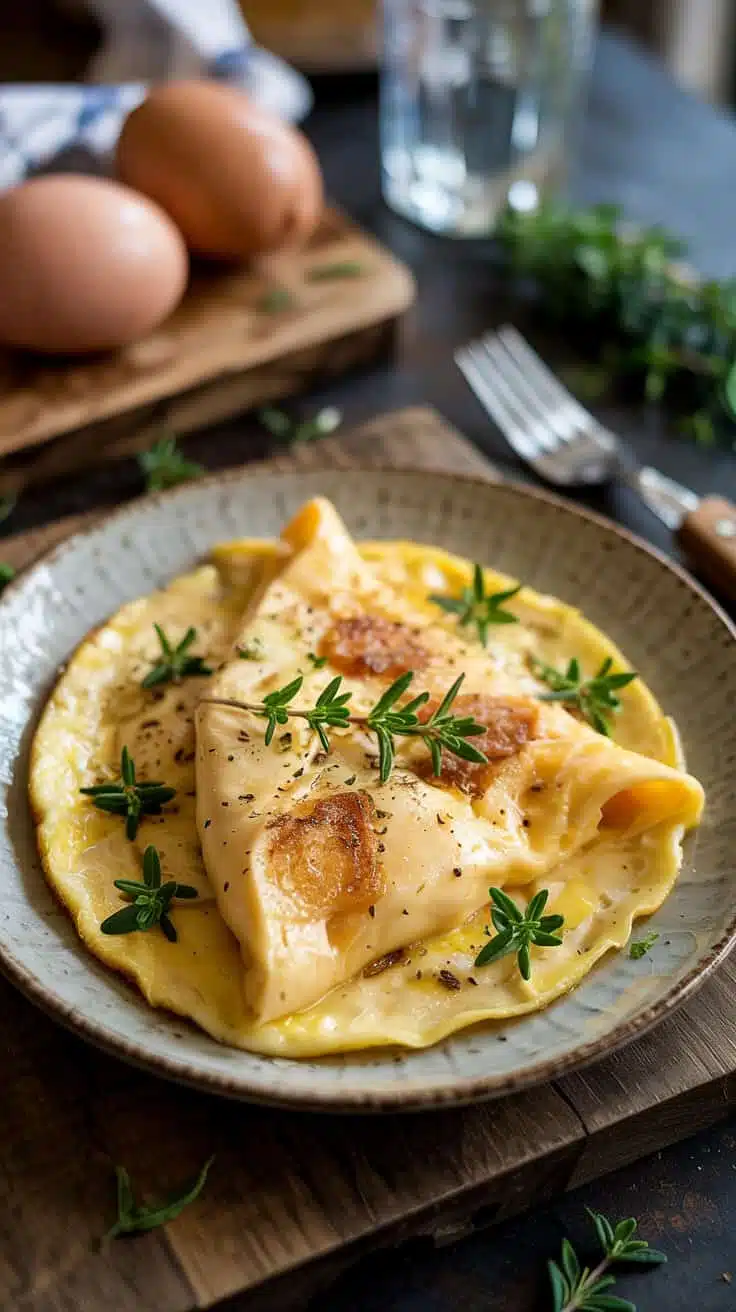 Herbed smoked gouda omelette smoked g