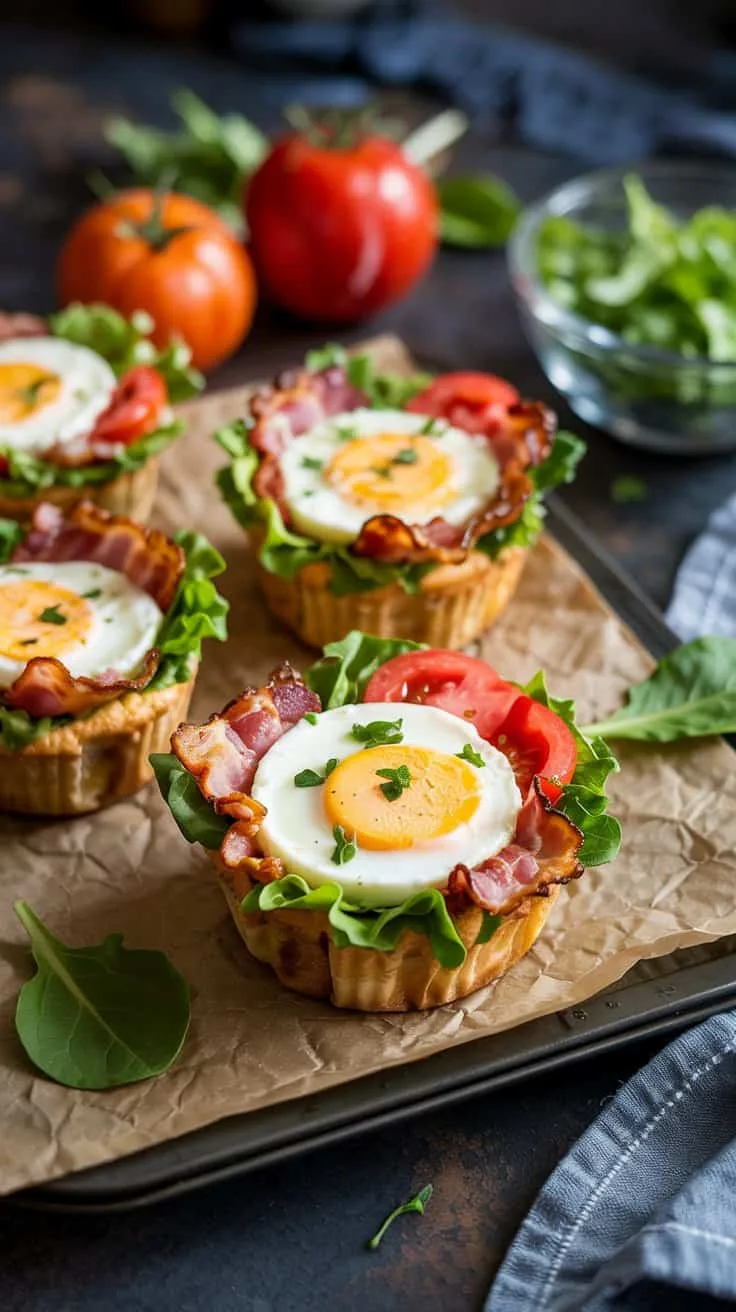 Breakfast blt egg muffins these break