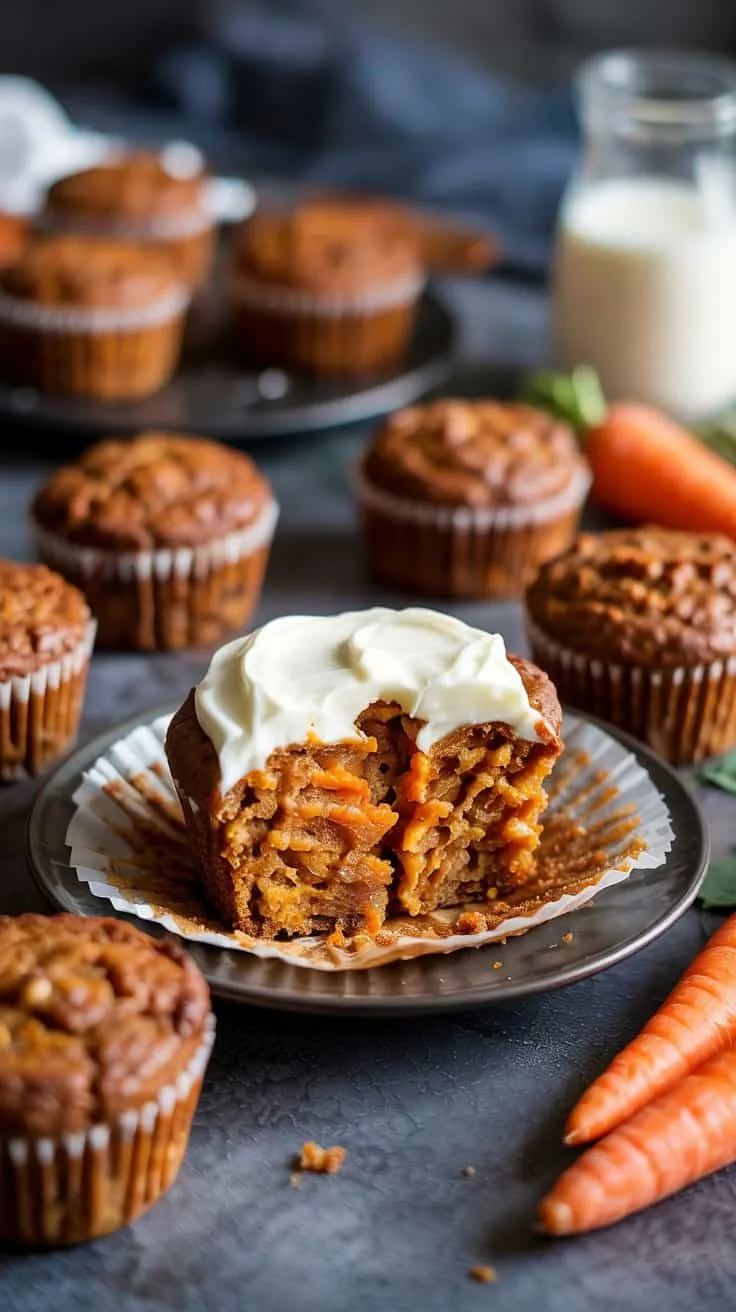 Carrot cake muffins these are sweet s