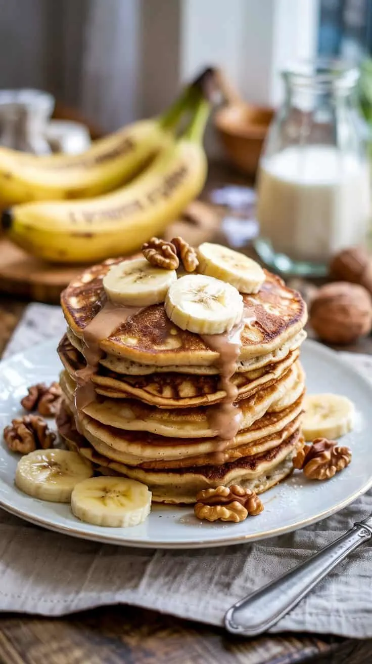 Banana walnut pancakes these pancakes en8 vtnlt lv pz7dnyeq h