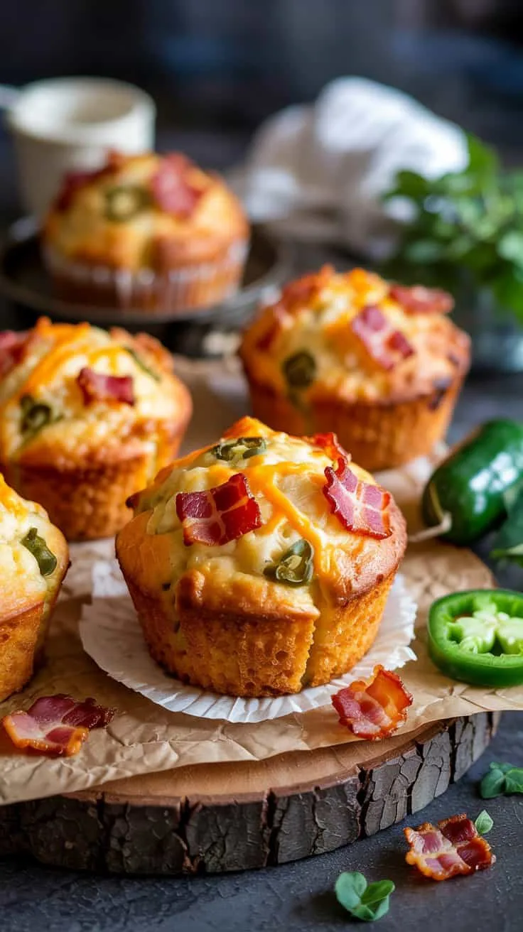 Cheddar bacon jalapeno muffins cheddar