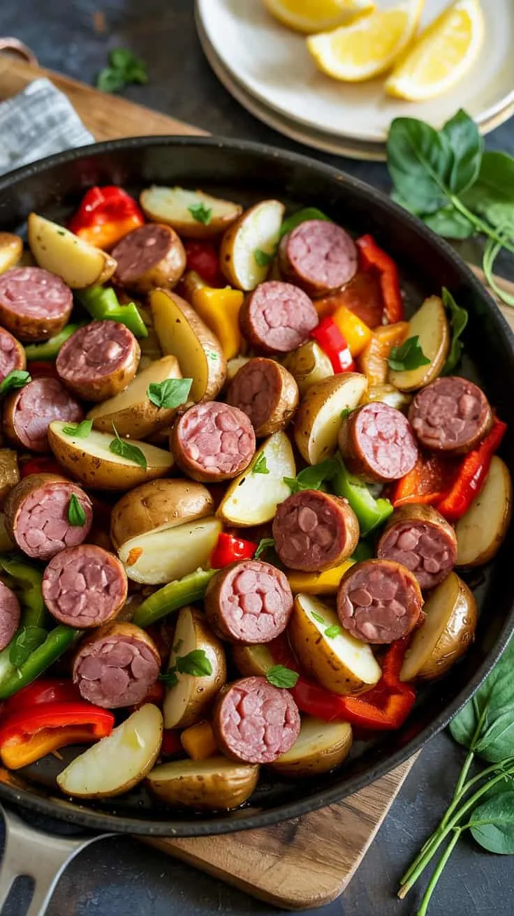 Classic sausage and potato breakfast s xjdqwrvjq