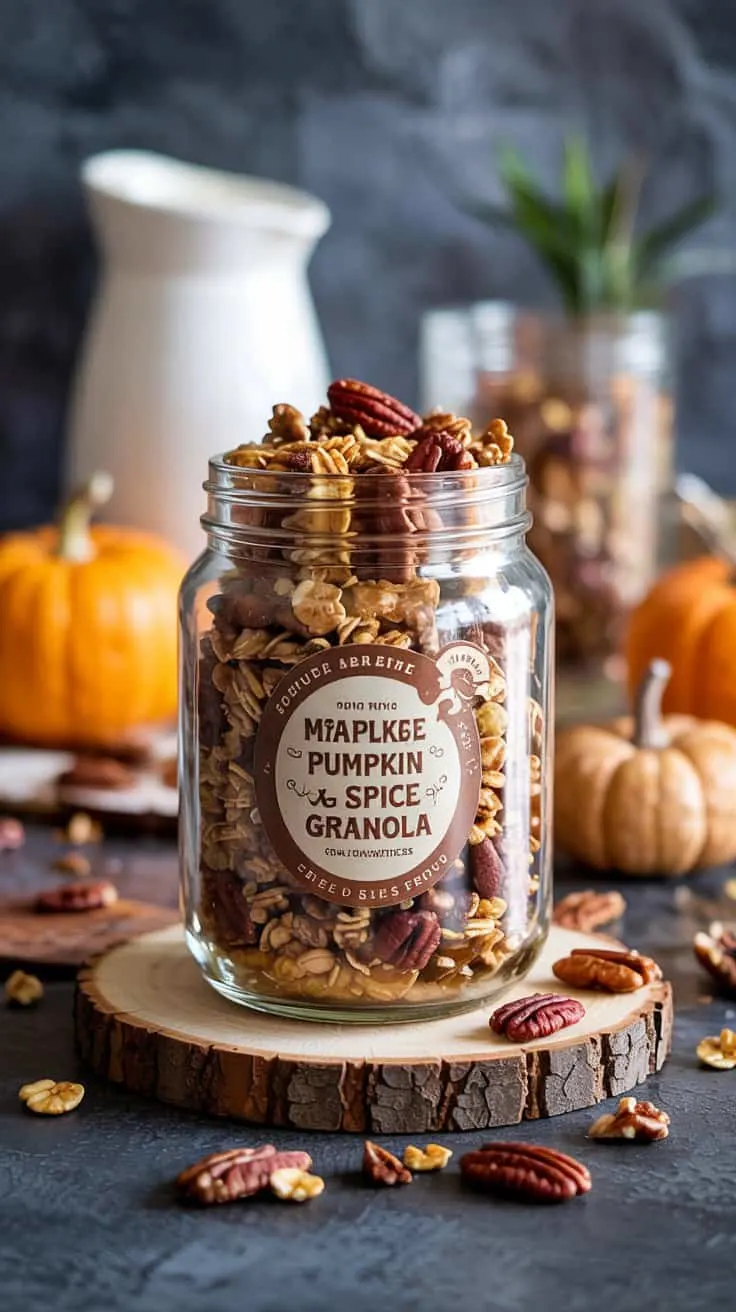 Maple pecan pumpkin spice granola this a