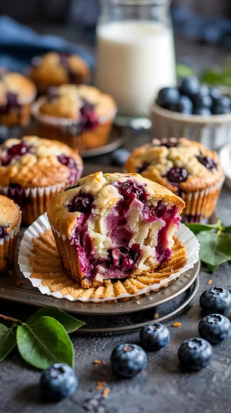 Blueberry muffins these mu