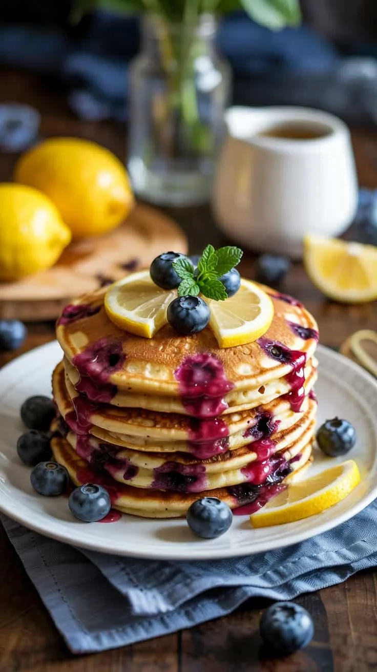 Blueberry lemon pancakes blueberry lem qywa