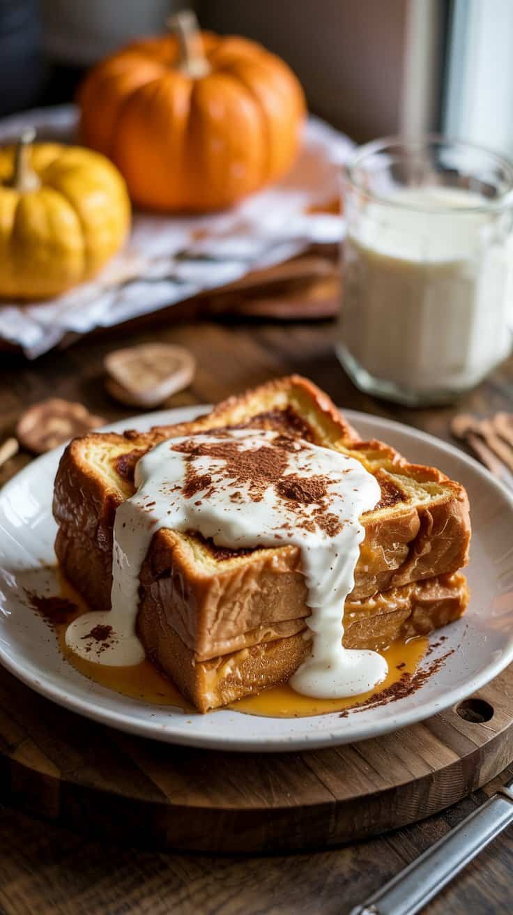 Pumpkin spice baked french toast this jczwf4nw