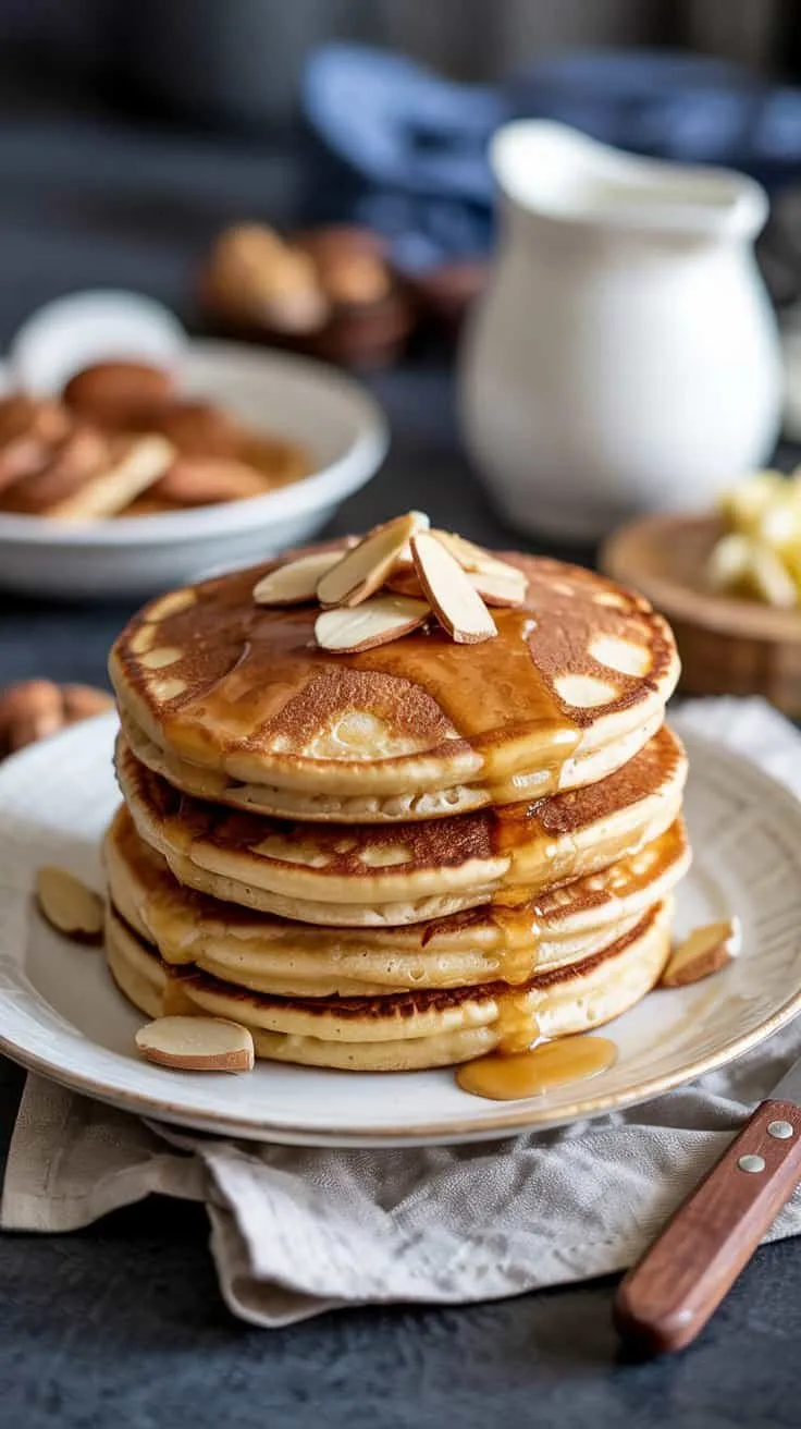 Almond flour pancakes with sugar free fjlq