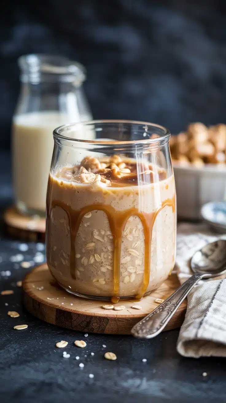 Salted caramel overnight oats salted c 4w