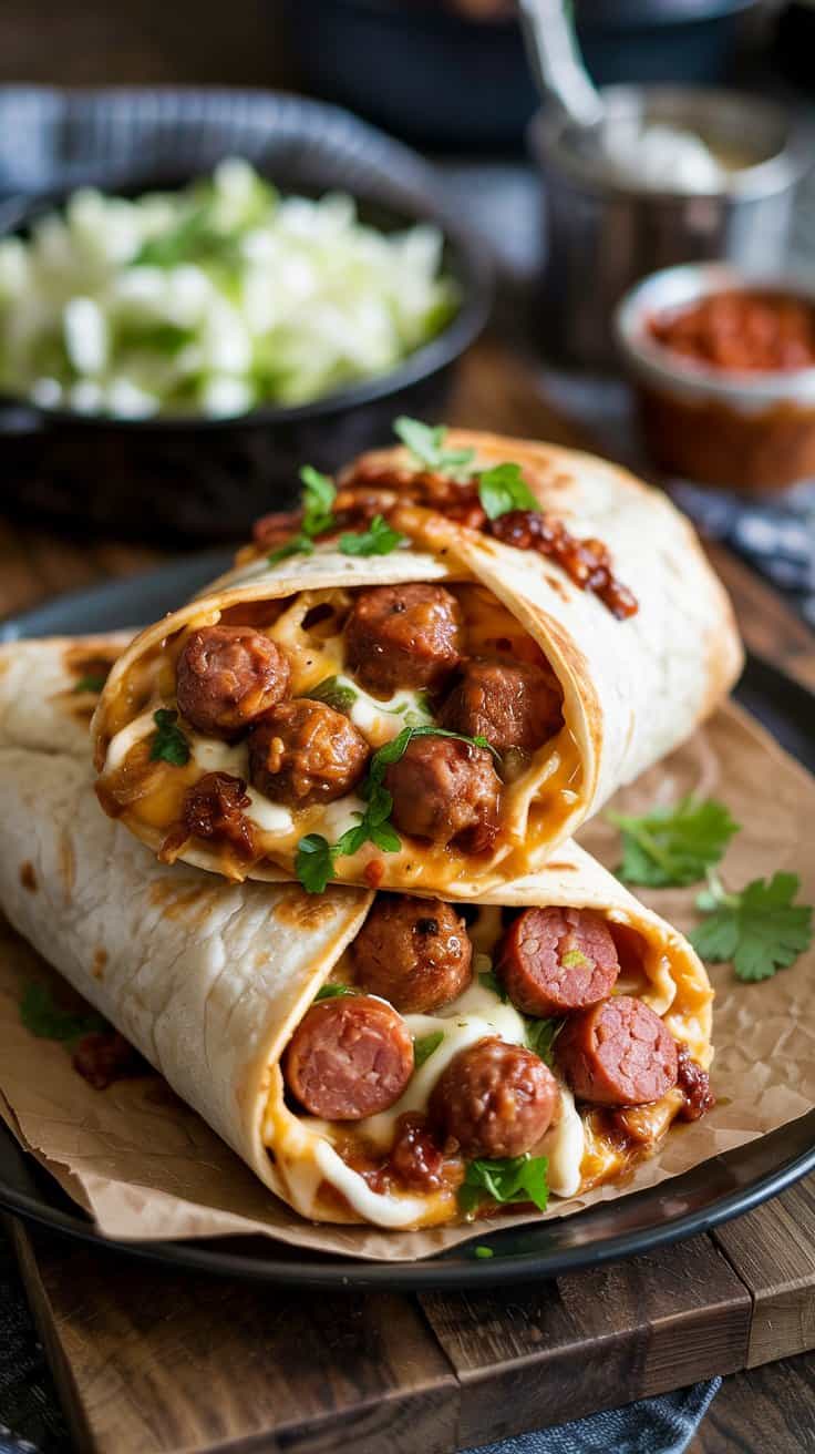 Spicy sausage and burrito i