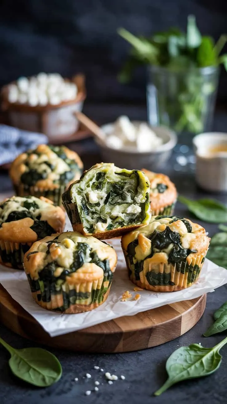 Spinach and feta muffins spinach and f