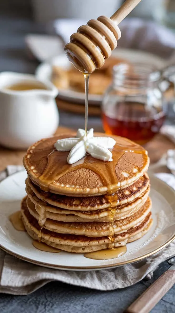 Whole wheat honey pancakes whole wheat