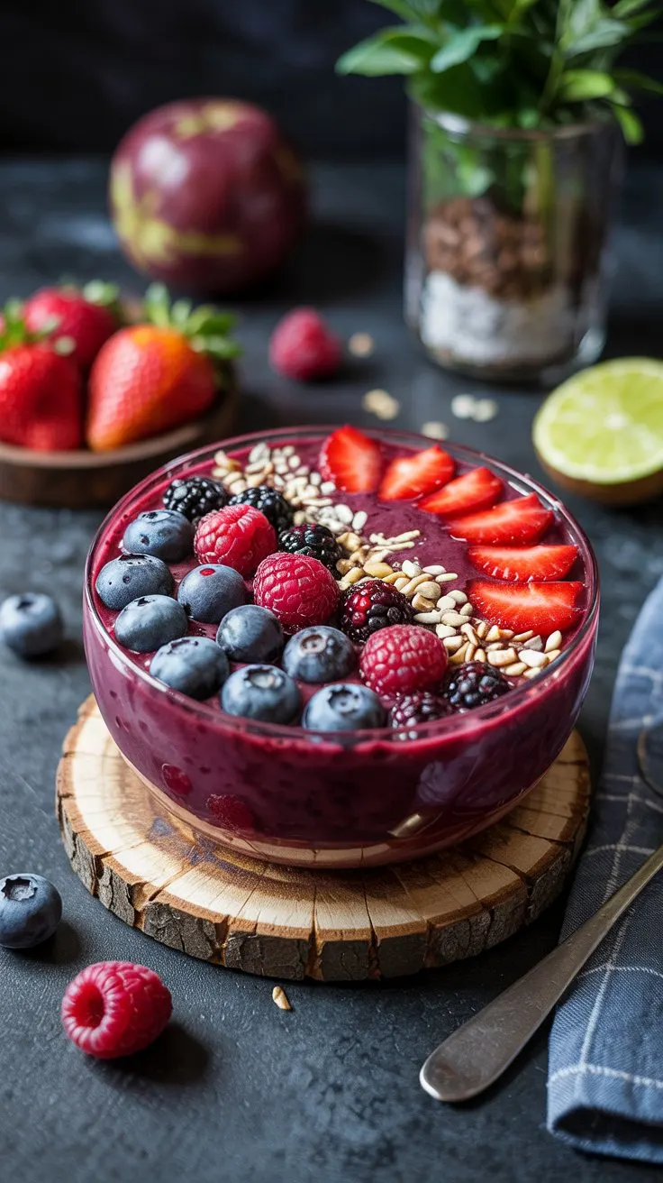 Acai berry smoothie bowl acai berry sm e3jg