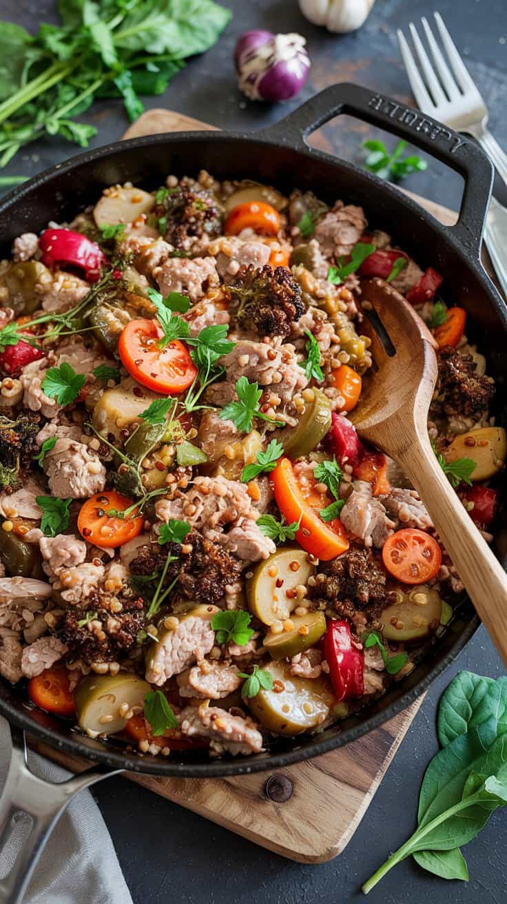 Healthy ground turkey and quinoa skill 2x