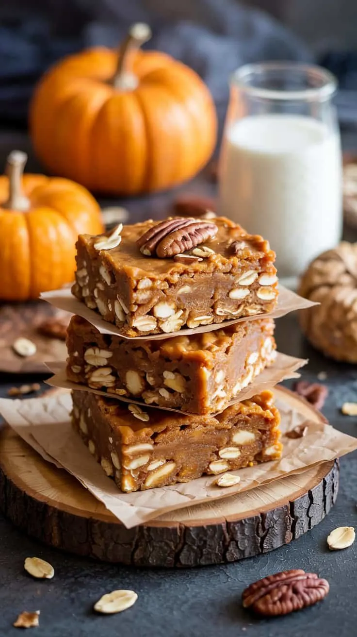 Pumpkin spice breakfast bars these pum f0wkq