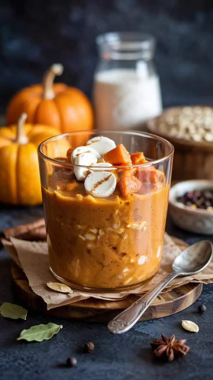 Pumpkin spice overnight oats this reci uk