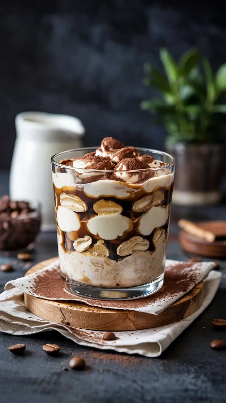Tiramisu overnight oats starting your a