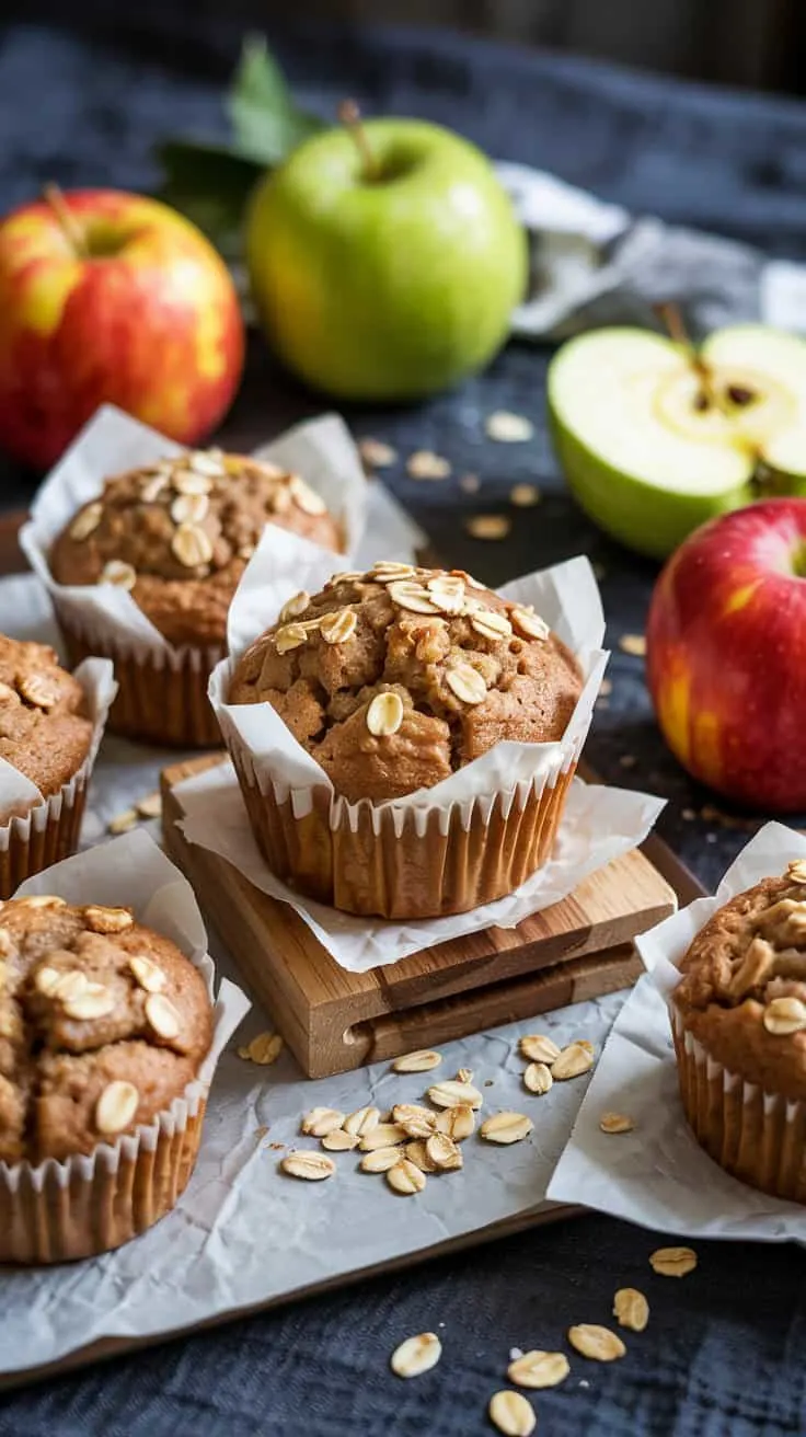 Apple cinnamon muffins with oat toppin t uhaux qhz3fa
